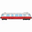 Autorail diesel Billard A80 D1 à caisse étroite N°705, 1 phare, rouge/gris perle - Ree Modèles VM058S - HOm 1/87 - CFD - Ep III - Digital sound - 2R