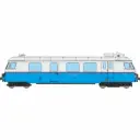 Autorail diesel Billard A80 D1 à caisse étroite des chemins de fer de Vendée N°704, 1 phare, bleu/gris perle - Ree Modèles VM059 - HOm 1/87 - Privée - Ep III - Analogique - 2R