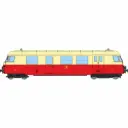 Autorail diesel Billard A80 D1 à caisse étroite du POC N°SNCF X 251, 1 phare, rouge/crème - Ree Modèles VM061 - HOm 1/87 - SNCF - Ep III - Analogique - 2R