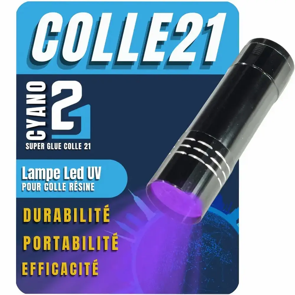 Lampe LED UV pour activer le séchage de la résine - Colle21