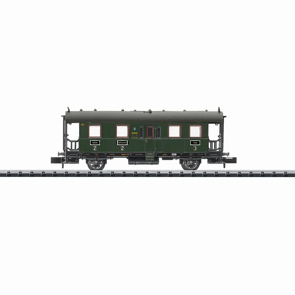 Voiture de tourisme BCi - Minitrix 18962 - N 1/160 - DRB - Ep II - 2R