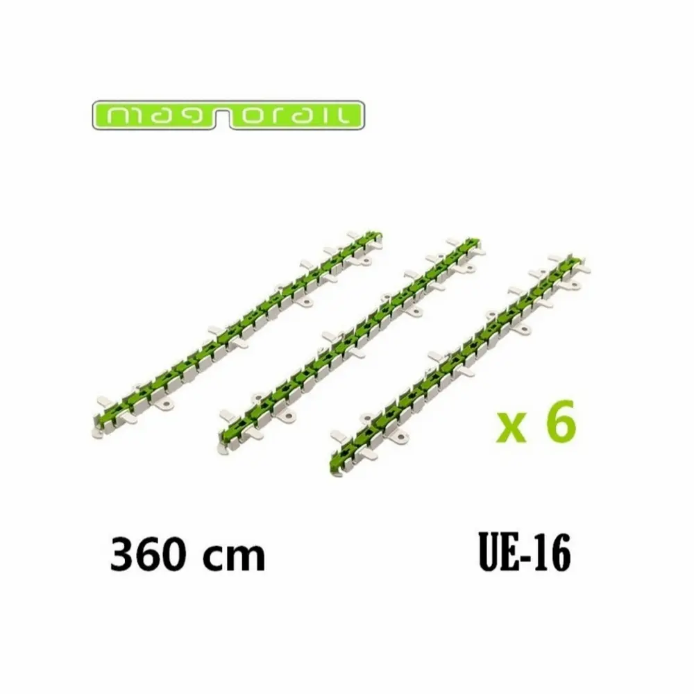 Extension de 360 cm pour circuit Magnorail de 3e génération - Magnorail MAUE-16 - HO 1/87
