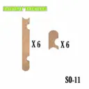Habillage de voie 60 cm ligne droite - Magnorail MASO-11 - HO 1/87