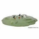 Set de 6 poules et 2 coqs animés - Viessmann 1528 - HO 1/87