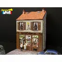 Mini-façade avec magasin de mode + couple de couturiers - Régions et compagnies FAC038 - HO 1/87