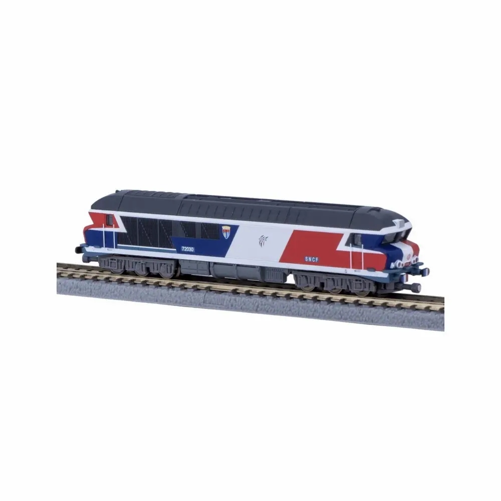 Locomotive CC72030 tricolore "bicentenaire" - Azar Models L02-BLBA - Z 1/220 - SNCF - Ep IV - Analogique - 2R