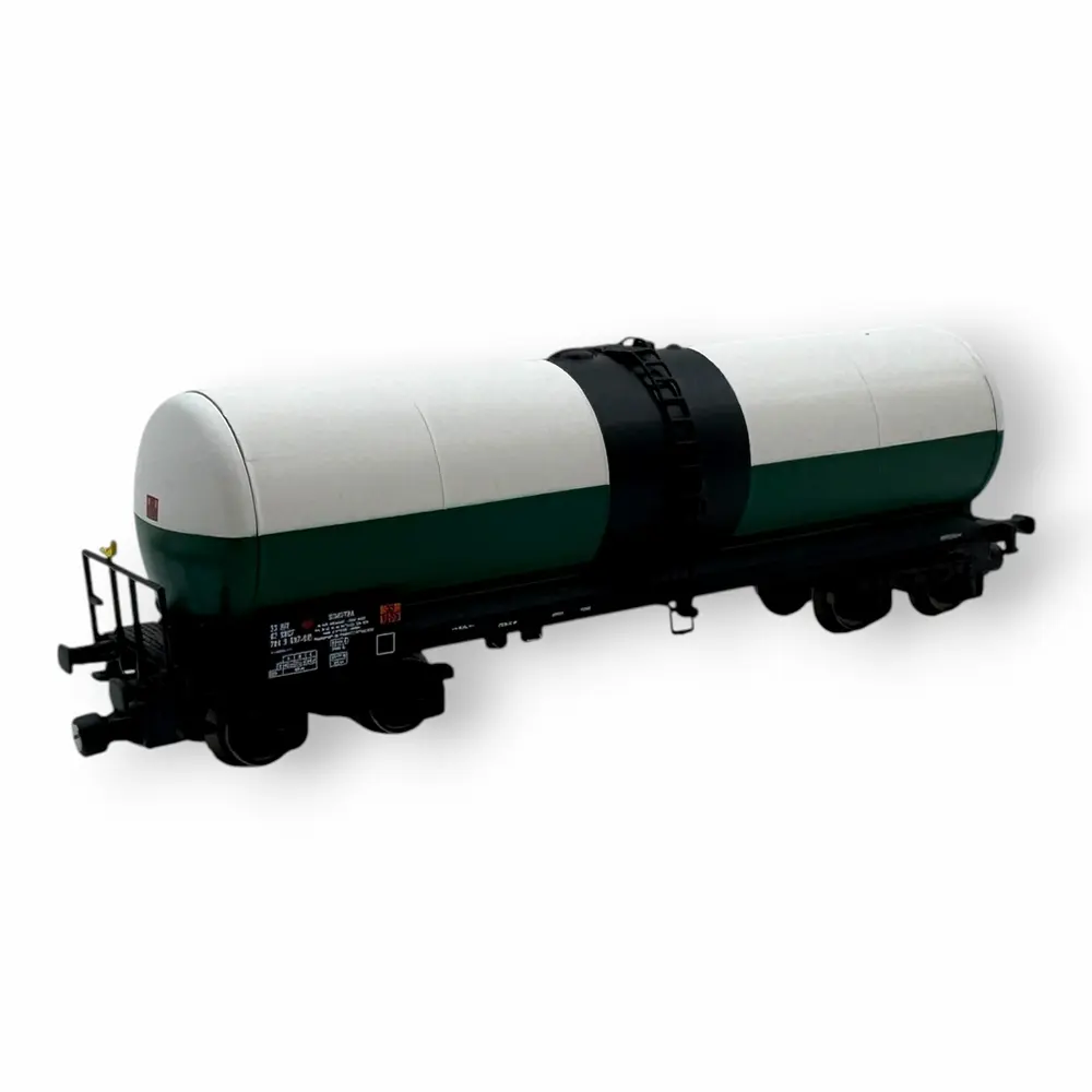 Wagon citerne longue ANF, Simotra vert/blanc - Azar Models W05-Sl2 - Z 1/220 - SNCF - Ep IV - 2R