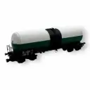 Wagon citerne longue ANF, Simotra vert/blanc - Azar Models W05-Sl2 - Z 1/220 - SNCF - Ep IV - 2R