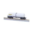Wagon citerne longue ANF Simotra gris - Azar Models W05-SI1 - Z 1/220 - SNCF - Ep IV - 2R