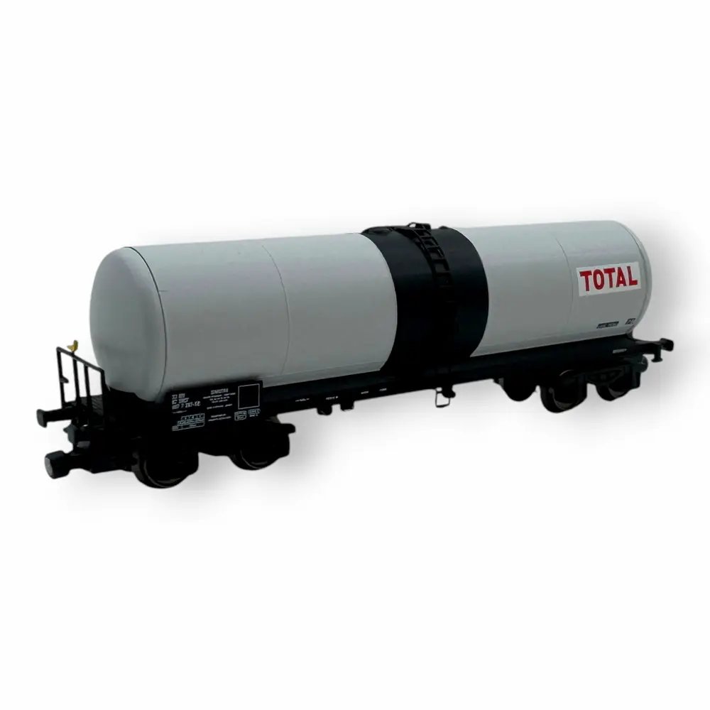 Wagon citerne longue ANF, TOTAL Simotra gris/noir - Azar Models W05-TO2 - Z 1/220 - SNCF - Ep IV - 2R