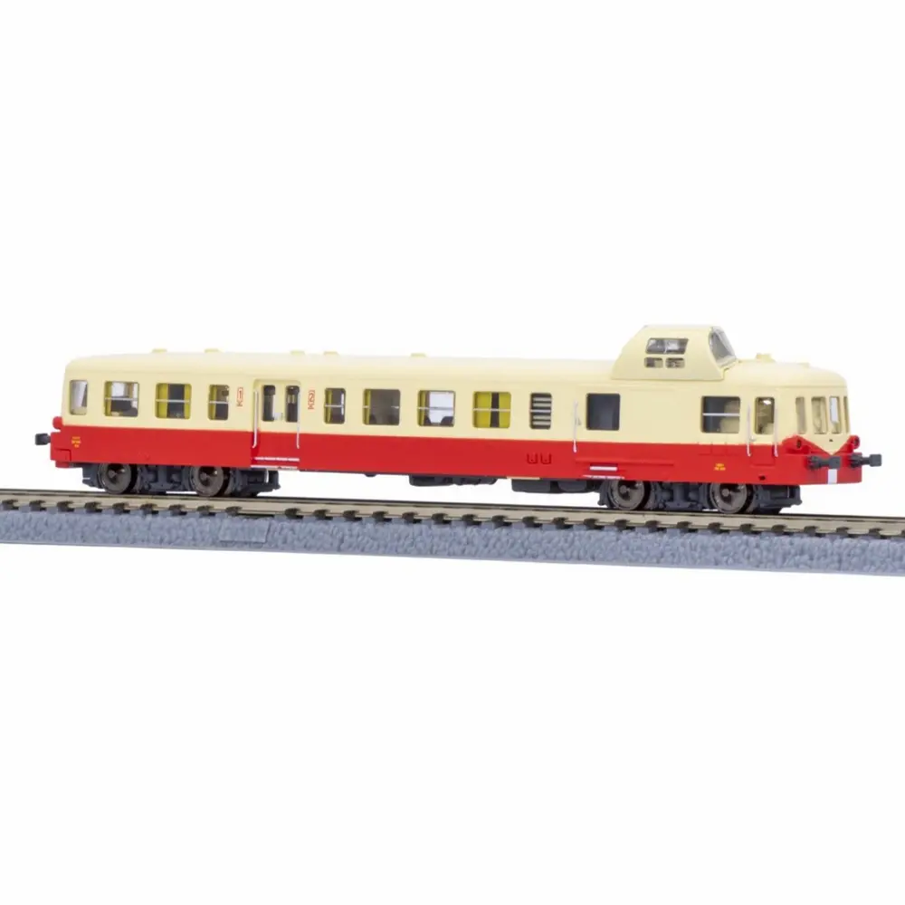 Autorail X3800 Picasso, X3879 rouge/crème - Azar Models A02-02D - Z 1/220 - SNCF - Ep III-IV - Digital - 2R