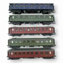 Coffret de 5 voitures voyageurs - Roco 44006 - HO 1/87 - K.W.St.E. - Ep I - 2R