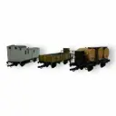 Coffret de 3 wagons de marchandises - Sachsen Modelle 14107 - HO 1/87 - 2R
