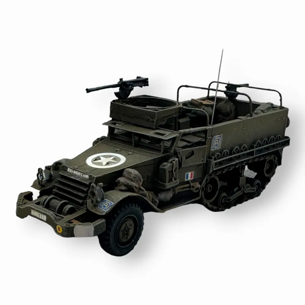 Engin Half-track M3 Scout Car de la 2e Division Blindée française - Ree Modèles AB004 - HO 1/87