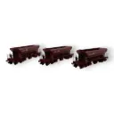 Coffret de 3 wagons trémies à ballast T1 Uas - Ree Modèles WB749 - HO 1/87 - SNCF - Ep III-IV - 2R