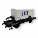Wagon UFR mono-porteur remorque STEF - Ree Modèles WB070 - HO 1/87 - Ep III - 2R