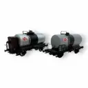 Set de 2 wagons citernes "SGTL" transport de liquides alimentaires - Ree Modèles WB029 - HO 1/87 - SNCF - Ep III - 2R