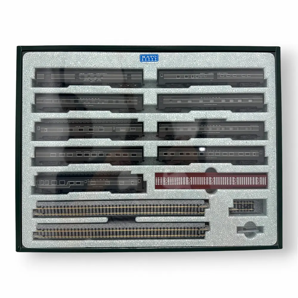 Coffret de 9 voitures voyageurs "20th Century Limited" - Kato K106-100 - N 1/160 - NYC - Ep III - 2R