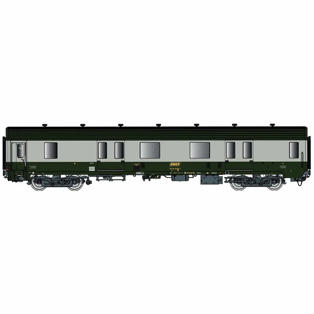 Fourgon MC 76 Dd2, livrée 160 vert 302 et gris béton - LS Models 31230 - HO 1/87 - SNCF - Ep IV - 2R