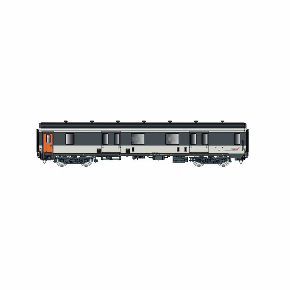 Fourgon MC 76 Dd2, livrée Corail & logo casquette - LS Models 31233 - HO 1/87 - SNCF - Ep V-VI - 2R