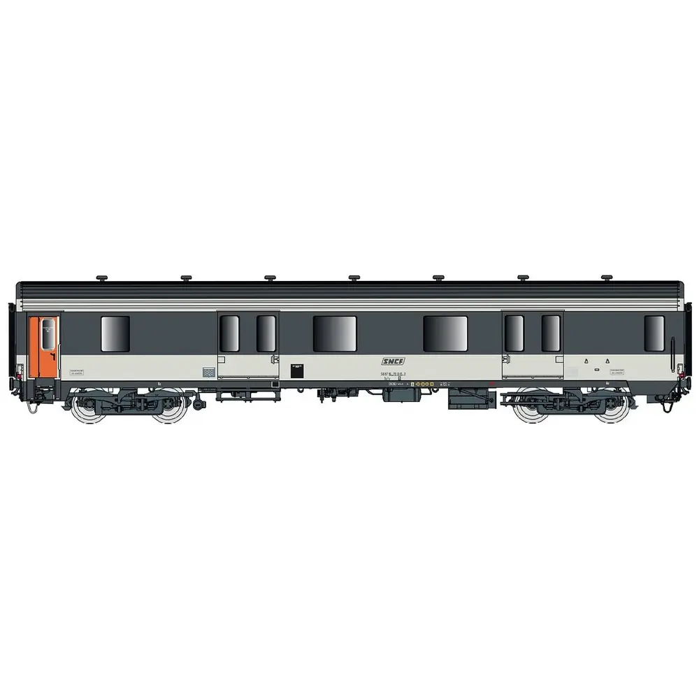 Fourgon MC 76 Dd2s, livrée Corail & logo encadré - LS Models 31235 - HO 1/87 - SNCF - Ep IV - 2R