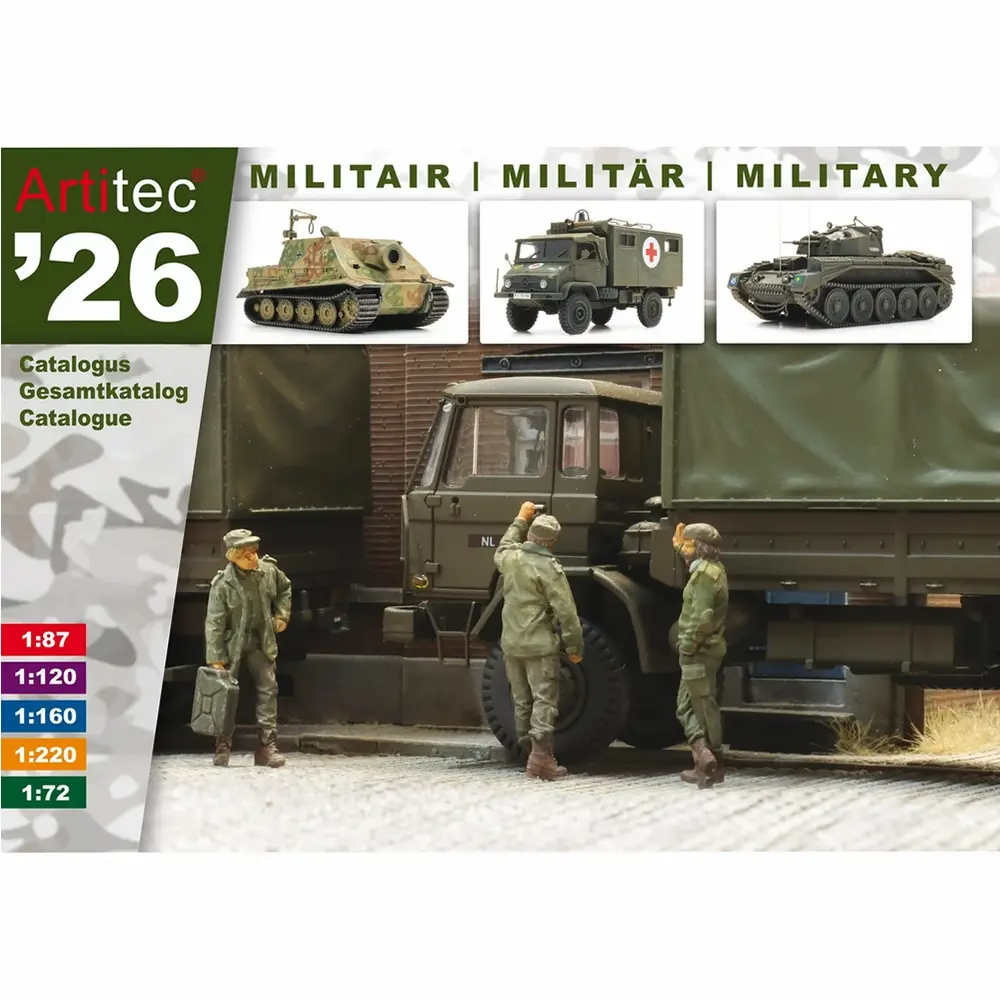 Catalogue Artitec militaire 2026 - HO / N / Z / TT / 1/72