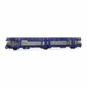 Wagon porte-voitures Transfesa, Laeks 63C "Hispanauto", livrée bleu - Jouef HJ6327 - HO 1/87 - Ep VI - 2R