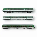 Rame Réversible Régional (RRR) Picardie vert/inox n°P03 -  EPM 41.39.17 - HO 1/87 - SNCF - Ep IVb-V - Analogique - 2R