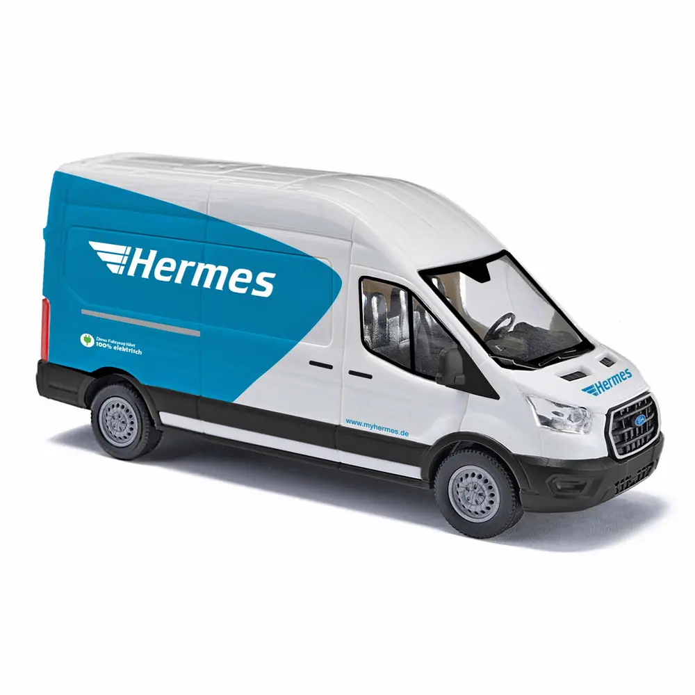 Ford Transit "Hermes" 100 % électrique - Busch 54514 - HO 1/87