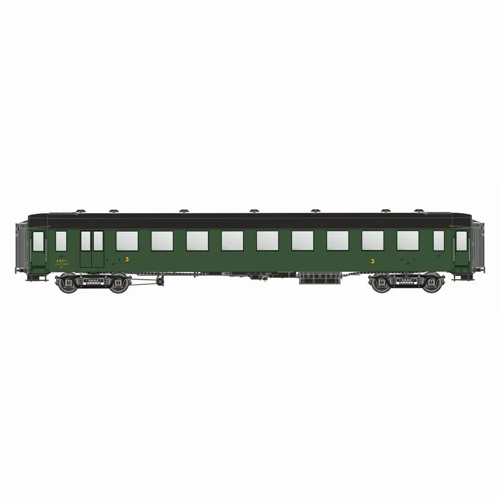 Voiture C10yfi OCEM 36 vert 306 - Models World 40950 - HO 1/87 - SNCF - Ep IIIa - 2R