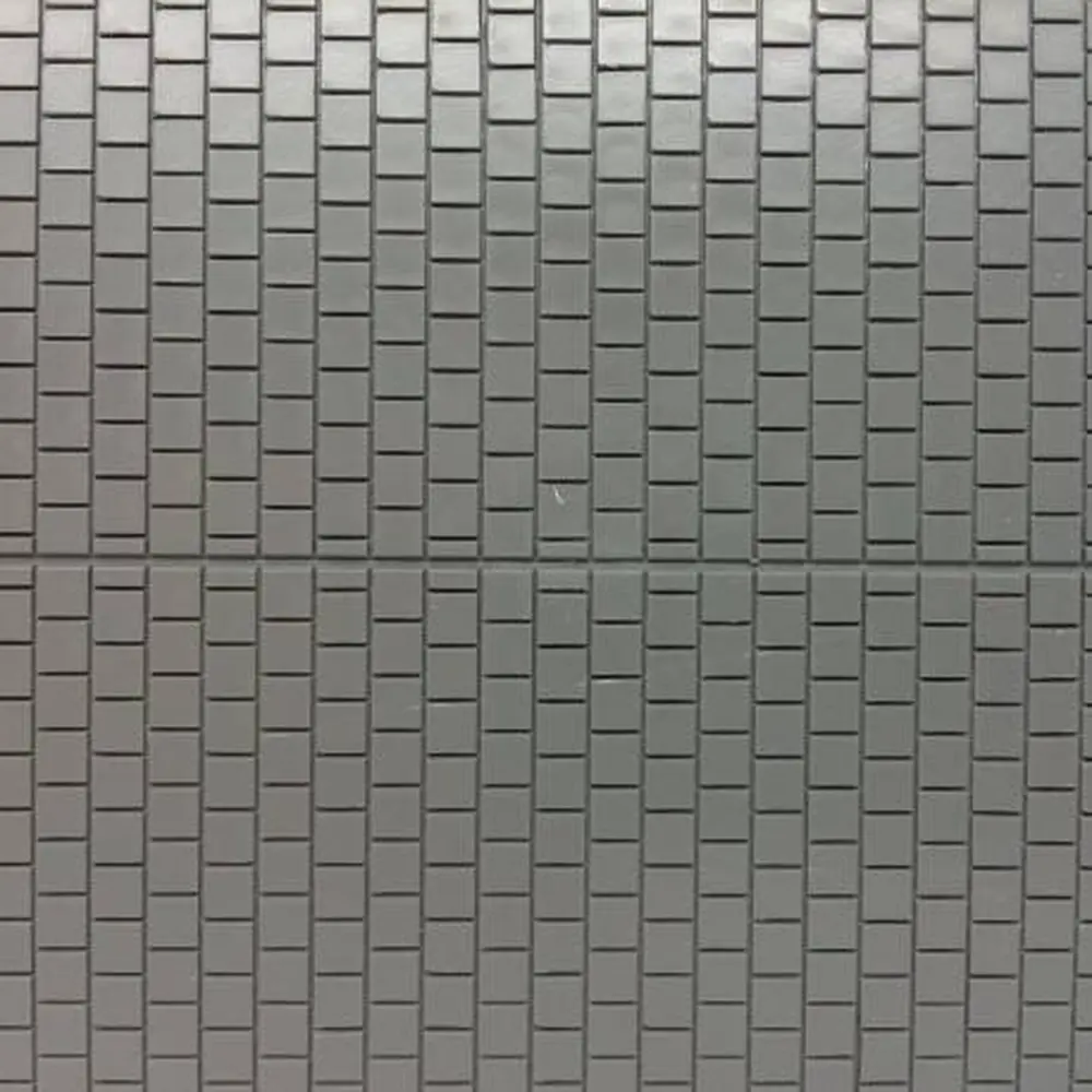 Plaque Plastique Dallage + Trottoir & Rigole - Gris - AUHAGEN 52423 - HO : 1/87