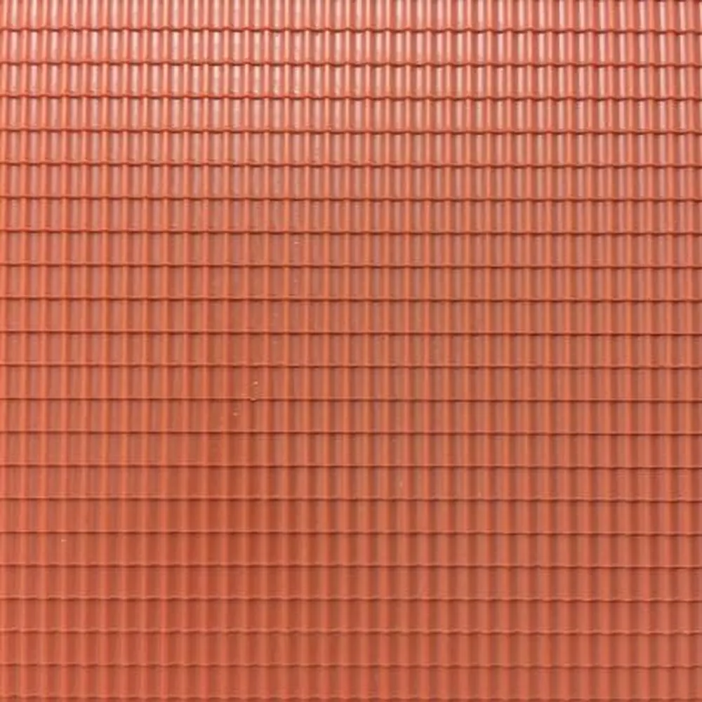 Plaque plastique de toit type tuiles miniatures - Auhagen 52425 - HO 1/87