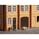 Lot 8 portes, 2 portillons, 4 rampes, 8 marches - Brun - AUHAGEN 80251 - HO 1/87