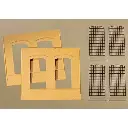 Kit de 2 murs 2325A avec 4 fenêtres Auhagen 80604 - HO : 1/87 - système modulaire