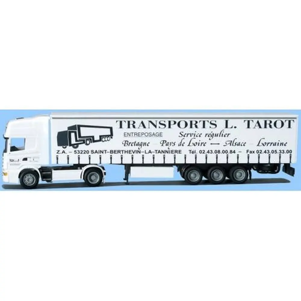 Camion semi-remorque SCANIA 4 R "L. TAROT" - AWM 54525 - HO 1/87