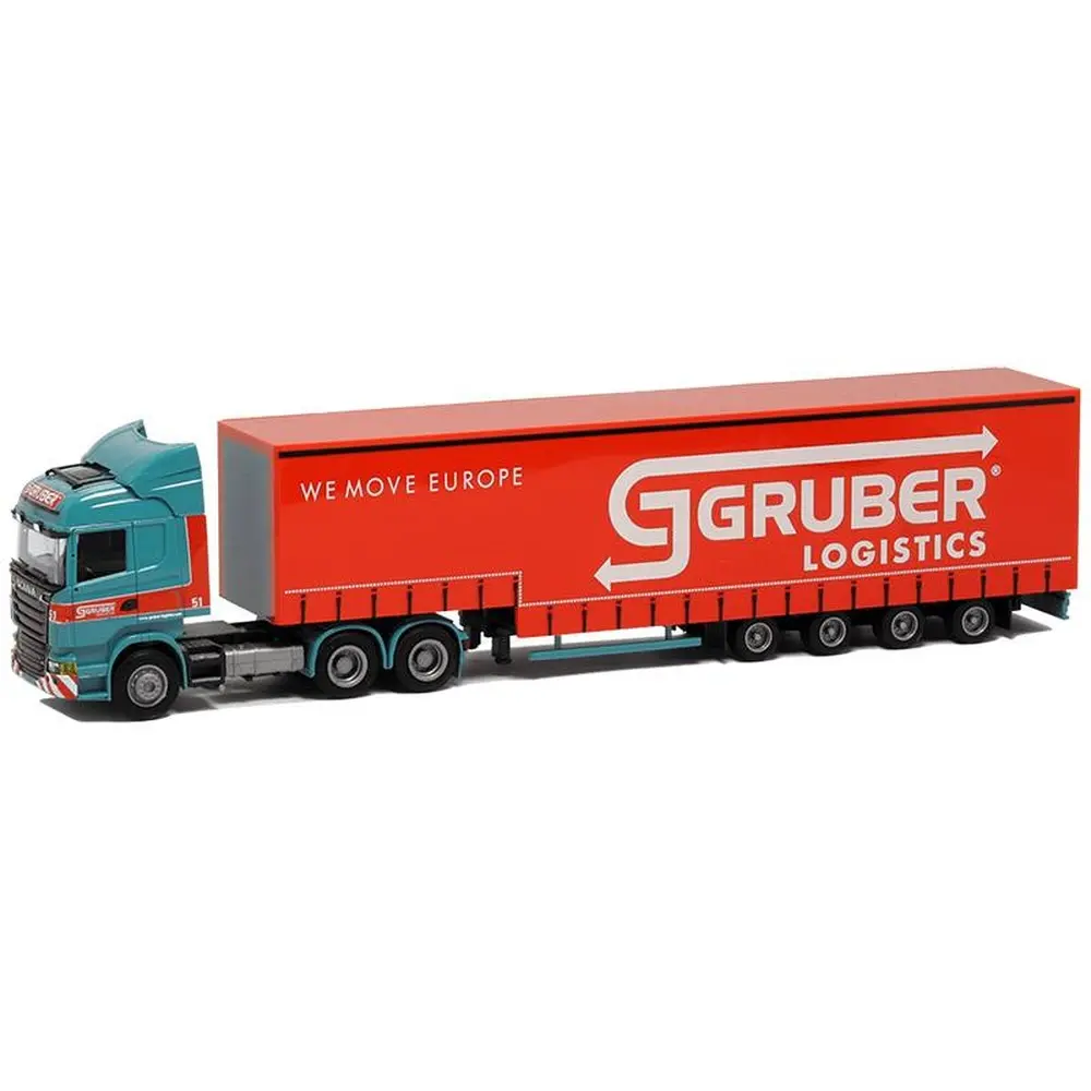 Camion Scania 09 "Highl.Aérop. / Logistique Gruber" AWM 8972.81 - HO : 1/87