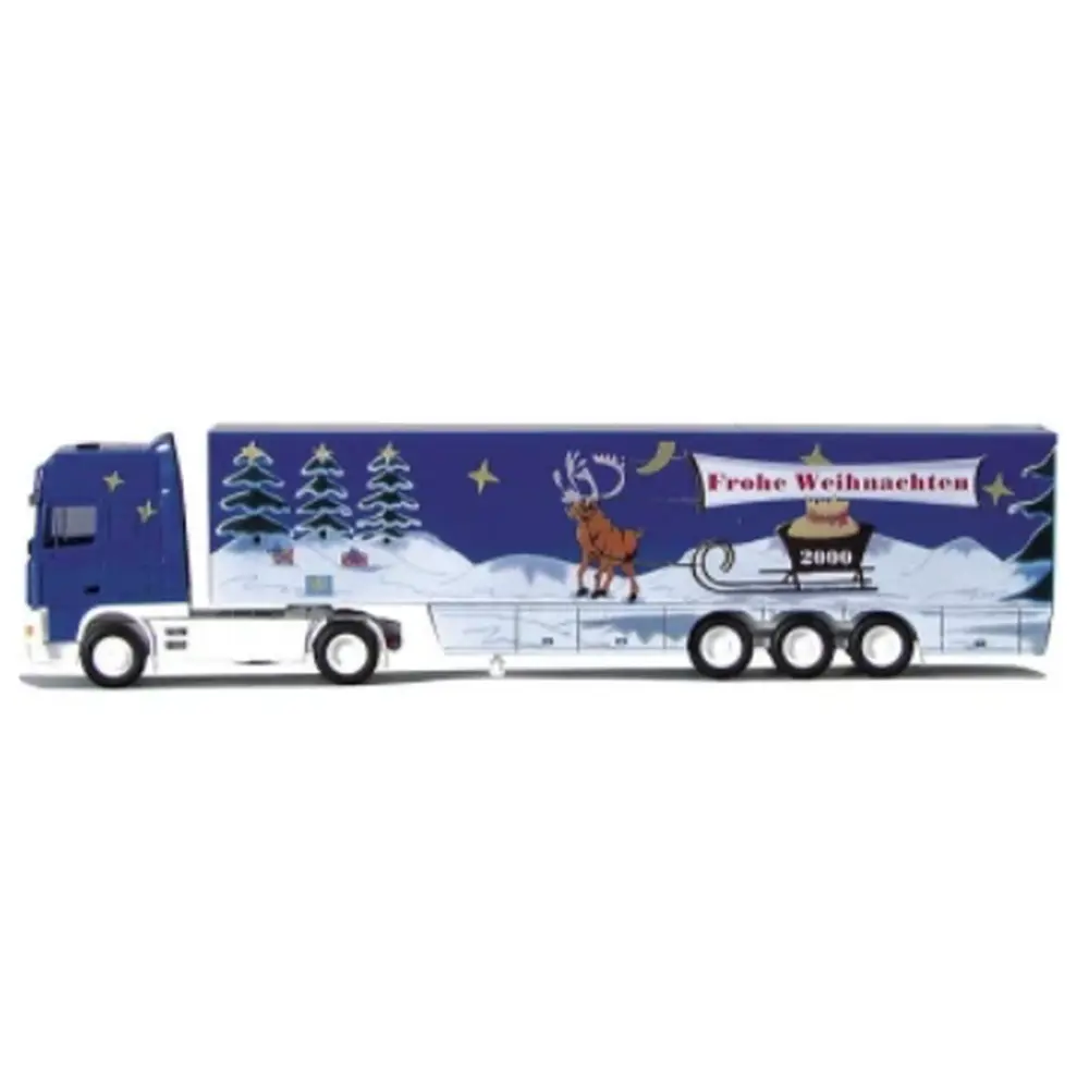 Semi-remorque DAF 95 XF SSC, "Joyeux Noël" - AWM 70309 - HO 1/87