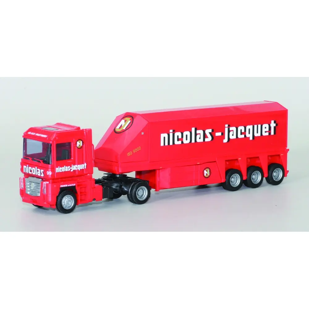 Camion Renault Magnum - Innenlader-SZ "Nicolas Jacquet" - AWM 71044 - HO 1/87