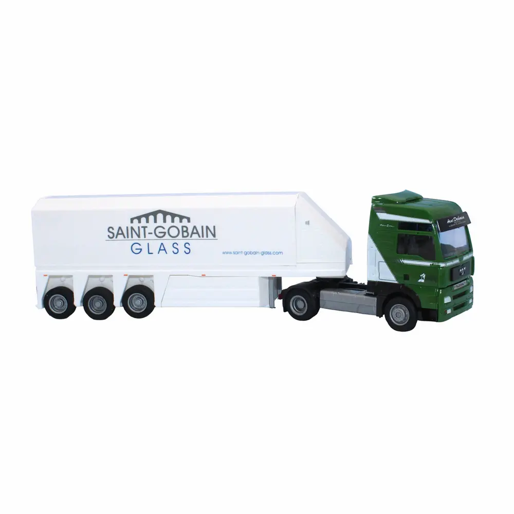 Semi-remorque MAN TGA XXL / Hans Dahmen "Saint Gobain" - AWM 73055 - HO 1/87