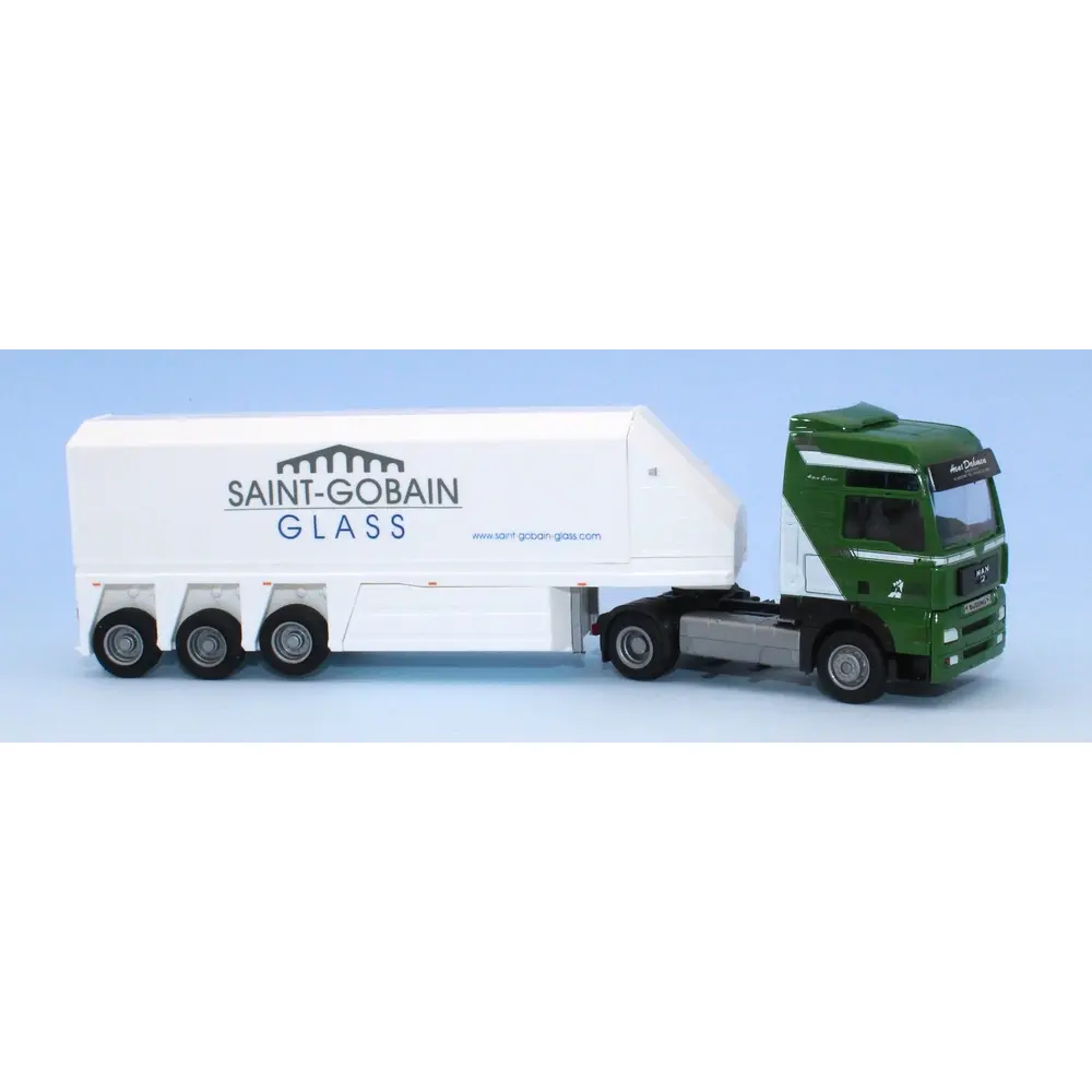 Semi-remorque MAN TGA XXL / Hans Dahmen "Saint Gobain" - AWM 73055 - HO 1/87