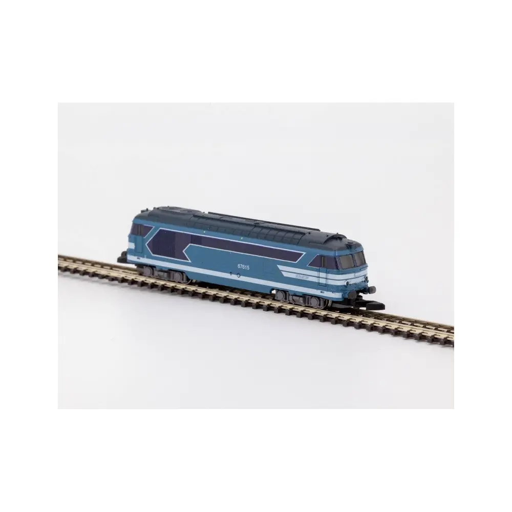 Locomotive diesel BB 67615 Bleu analogique - AZAR MODELS L01-BL1A - Z 1/220 - EP IV