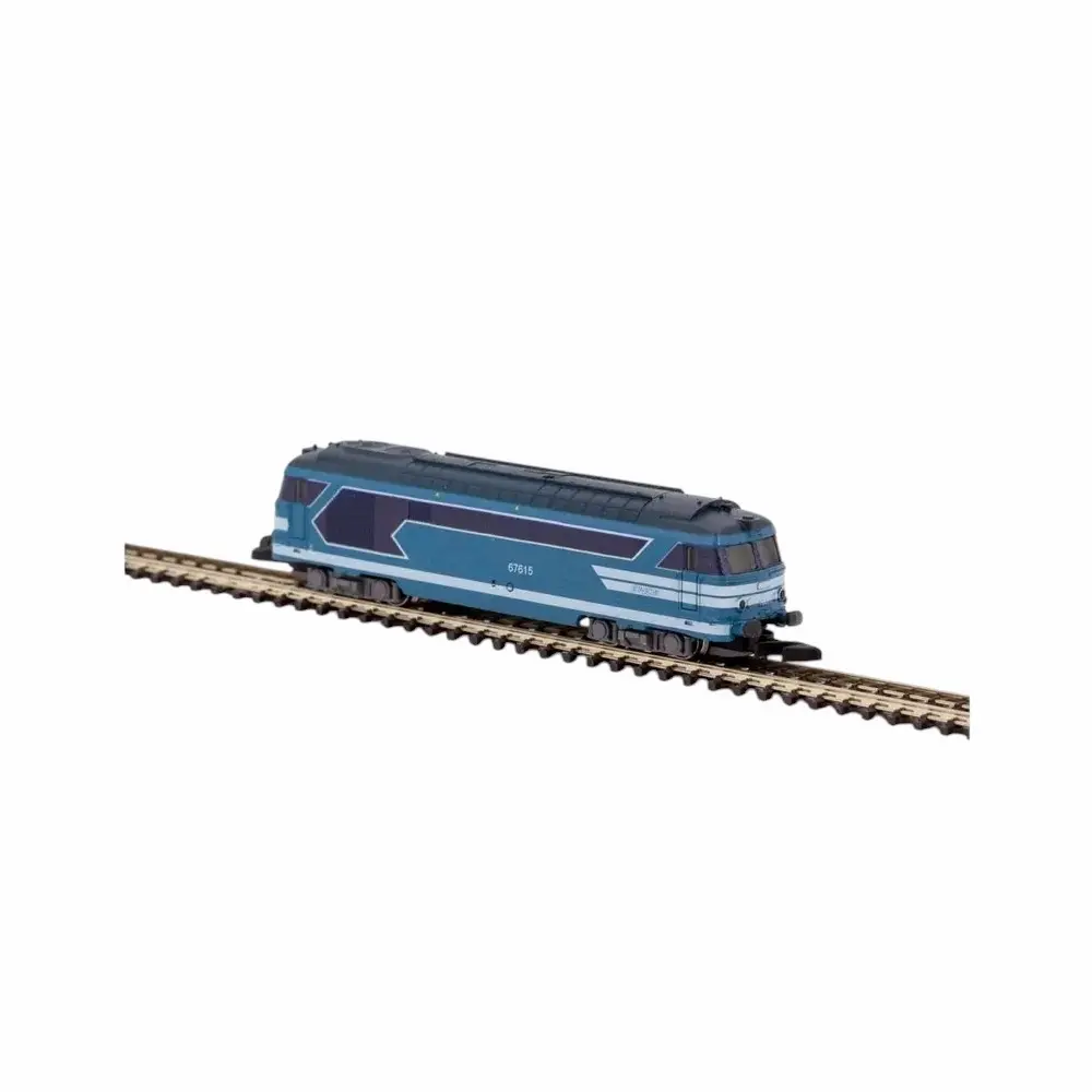 Locomotive diesel BB 67522 Bleu - Azar Models L01-BL2A - Z 1/220 - SNCF - Ep IV - analogique