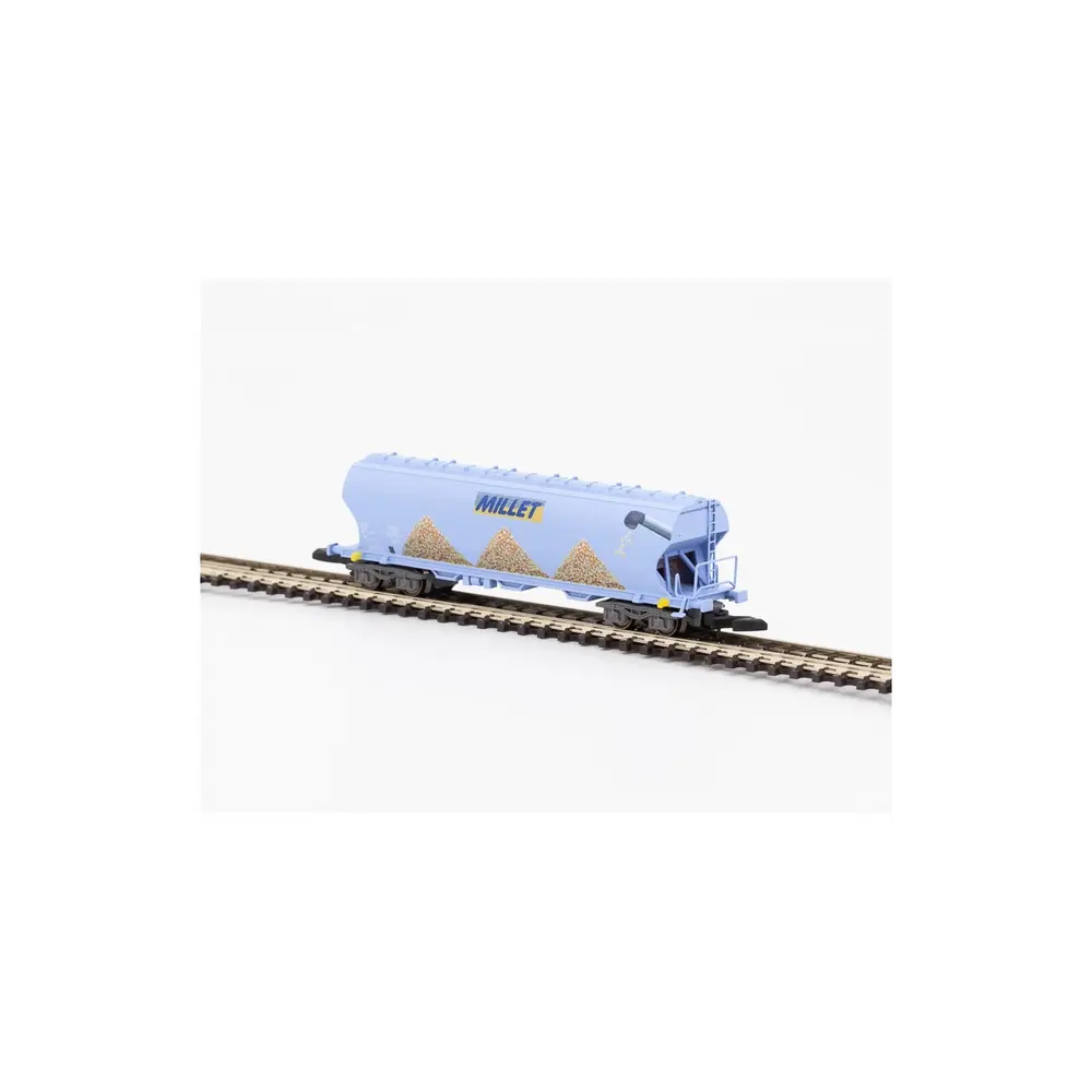 Wagon céréalier à bogies - AZAR MODELS W01-MM1 - Z 1/220 - SNCF - EP VI