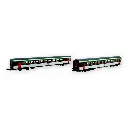 Coffret de 2 voitures voyageurs corail Vtu - Azar Models V01-ORP2 - Z 1/220 - SNCF - Ep IV - 2R
