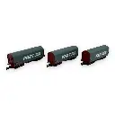 Coffret de 3 wagons bâchés shimms "FRET" - Azar Models W03-FR3 - Z 1/220 - SNCF - Ep IV/V - 2R