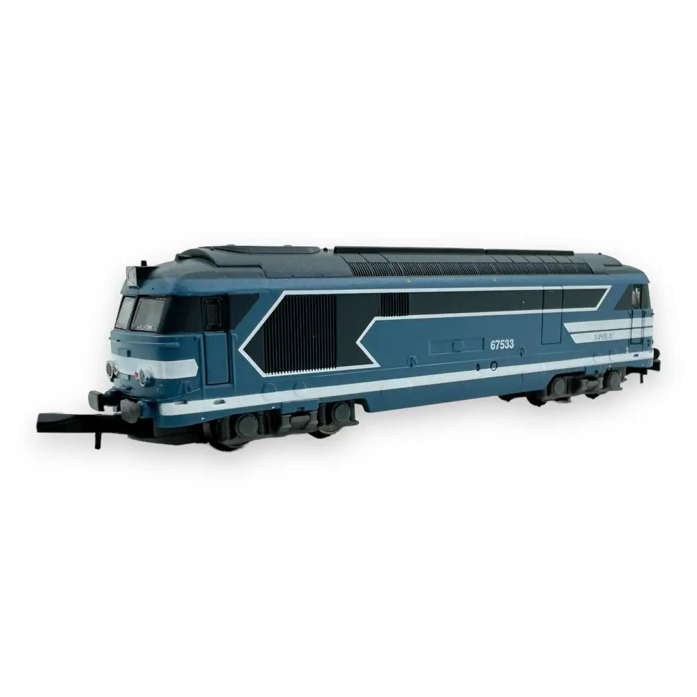 Locomotive diesel BB 67533 Bleue - Azar Models L01-BL4A - Z 1/220 - SNCF - Ep IV - Analogique - 2R