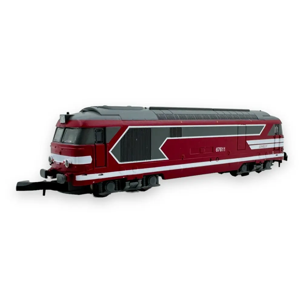 Locomotive diesel BB 67611 Capitole - Azar Models L01-CA1A - Z 1/220 - SNCF - Ep VI - Analogique - 2R