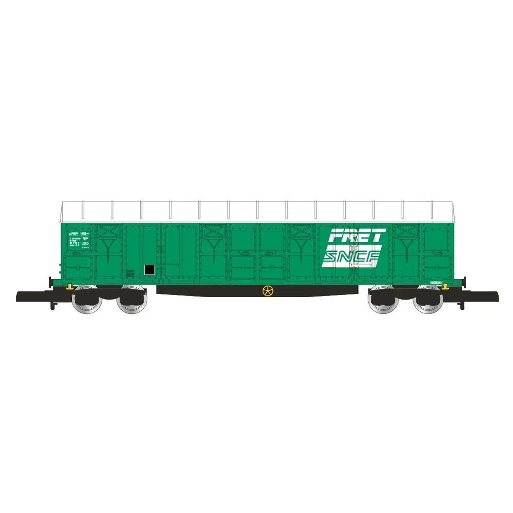 Wagon couvert à bogies FRET - Azar Models W04-FR - Z 1/220 - SNCF