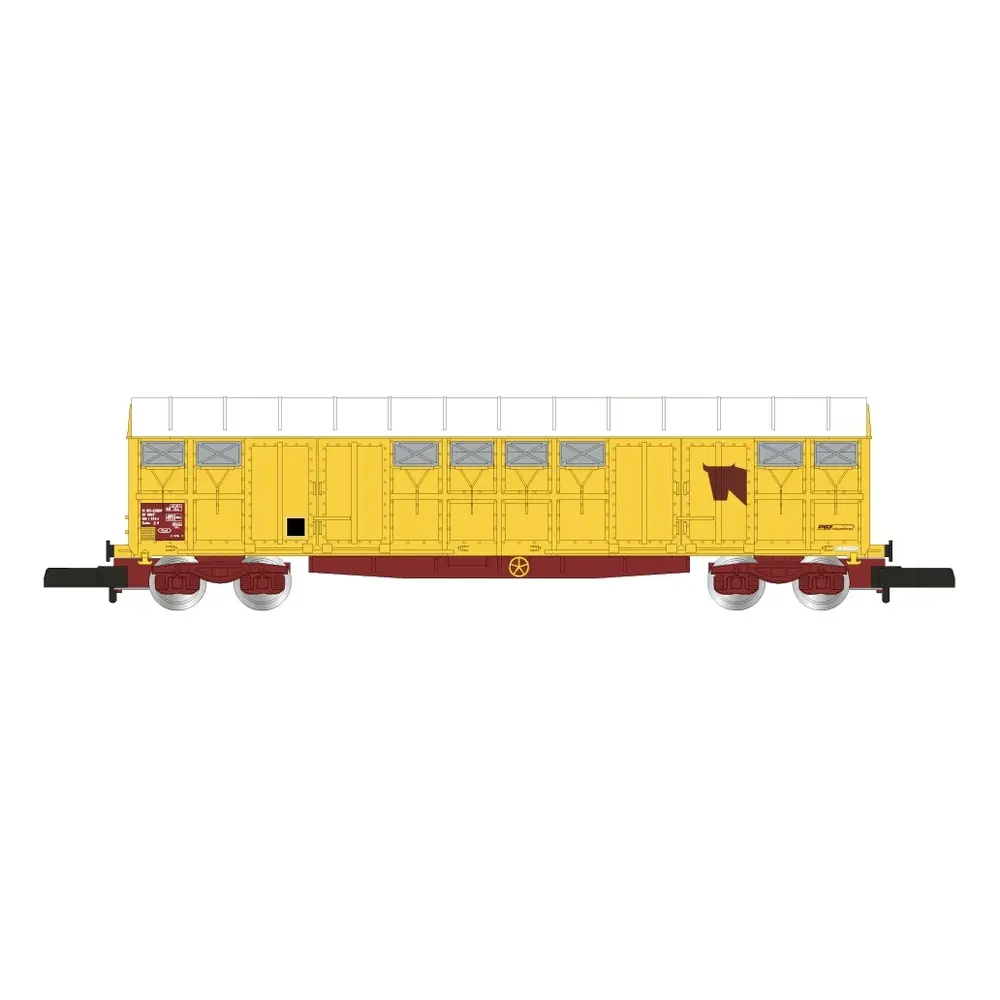 Wagon couvert à bogies pour le bétail - Azar Models W04-VA - Z 1/220 - SNCF