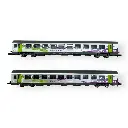 Coffret de 2 voitures CORAIL VTU - Azar Models V01-ICP2 - Z 1/220 - SNCF